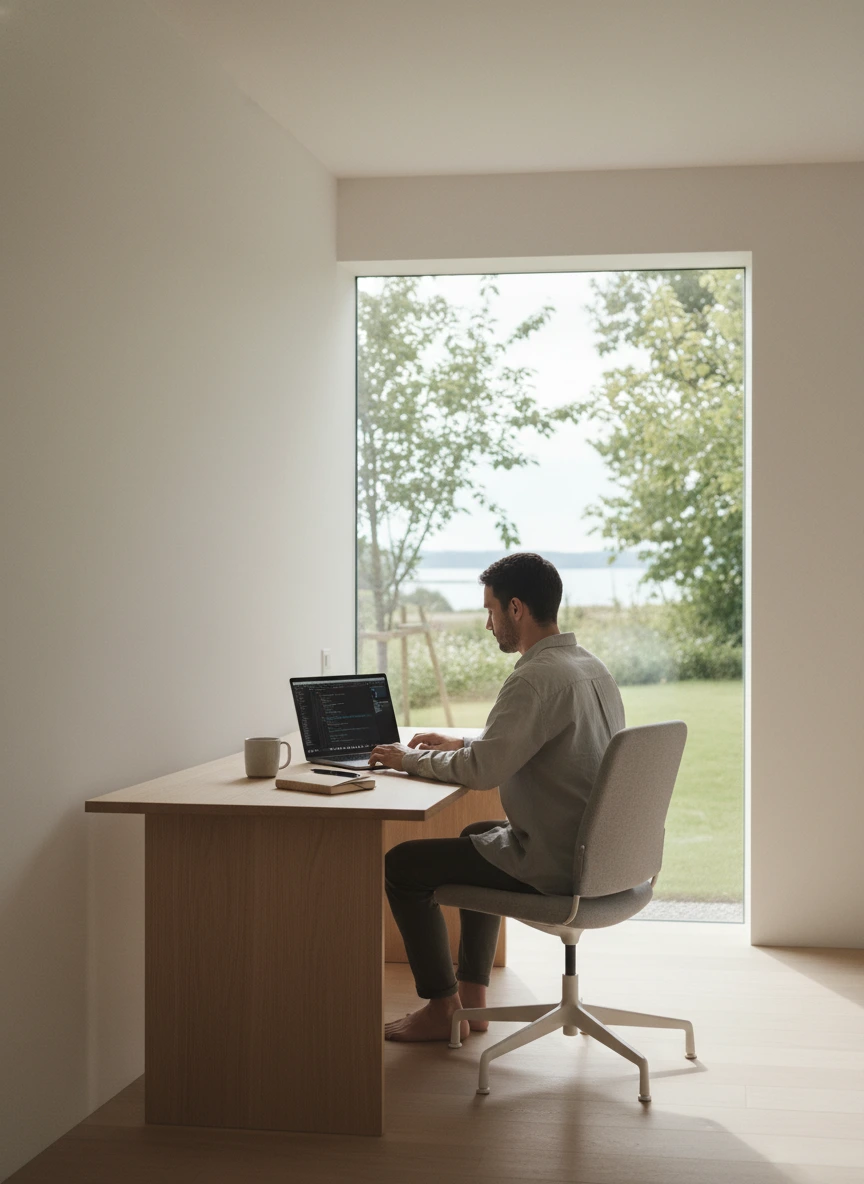 Deep work concept clean environment 1