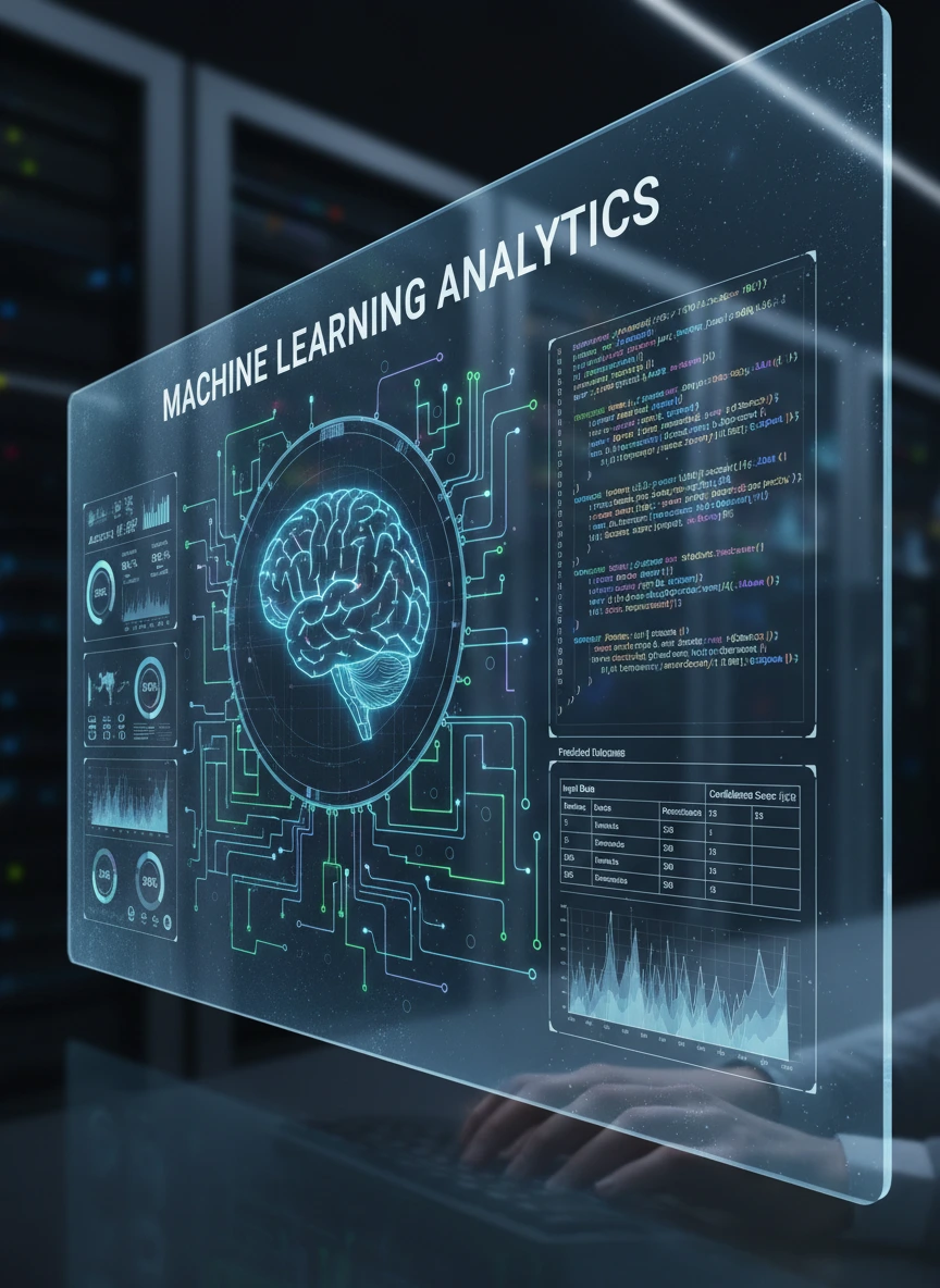 Machine learning analytics screen 1