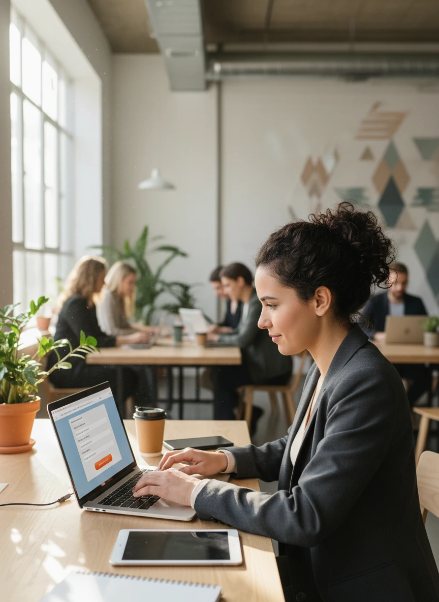 A young entrepreneur applying for a smal... 1