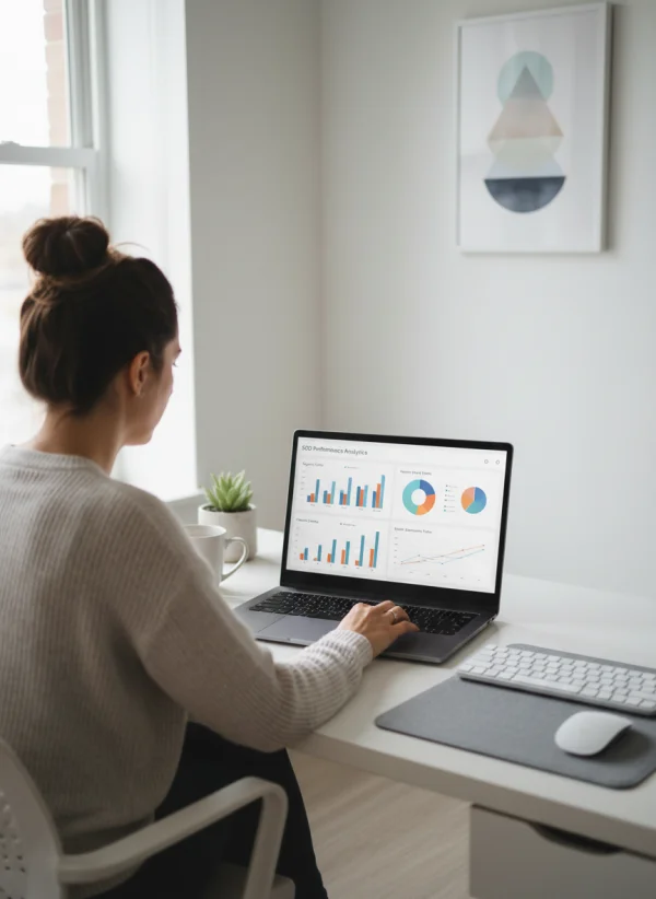 A digital marketing specialist reviewing... 1