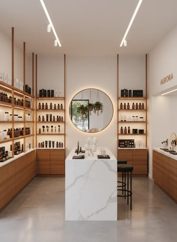 Modern beauty boutique interior with nea... 1