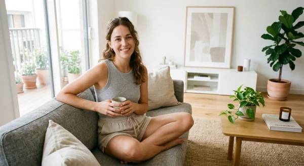 Comfortable Women's Cotton Tank Top and Linen Shorts for Lounging