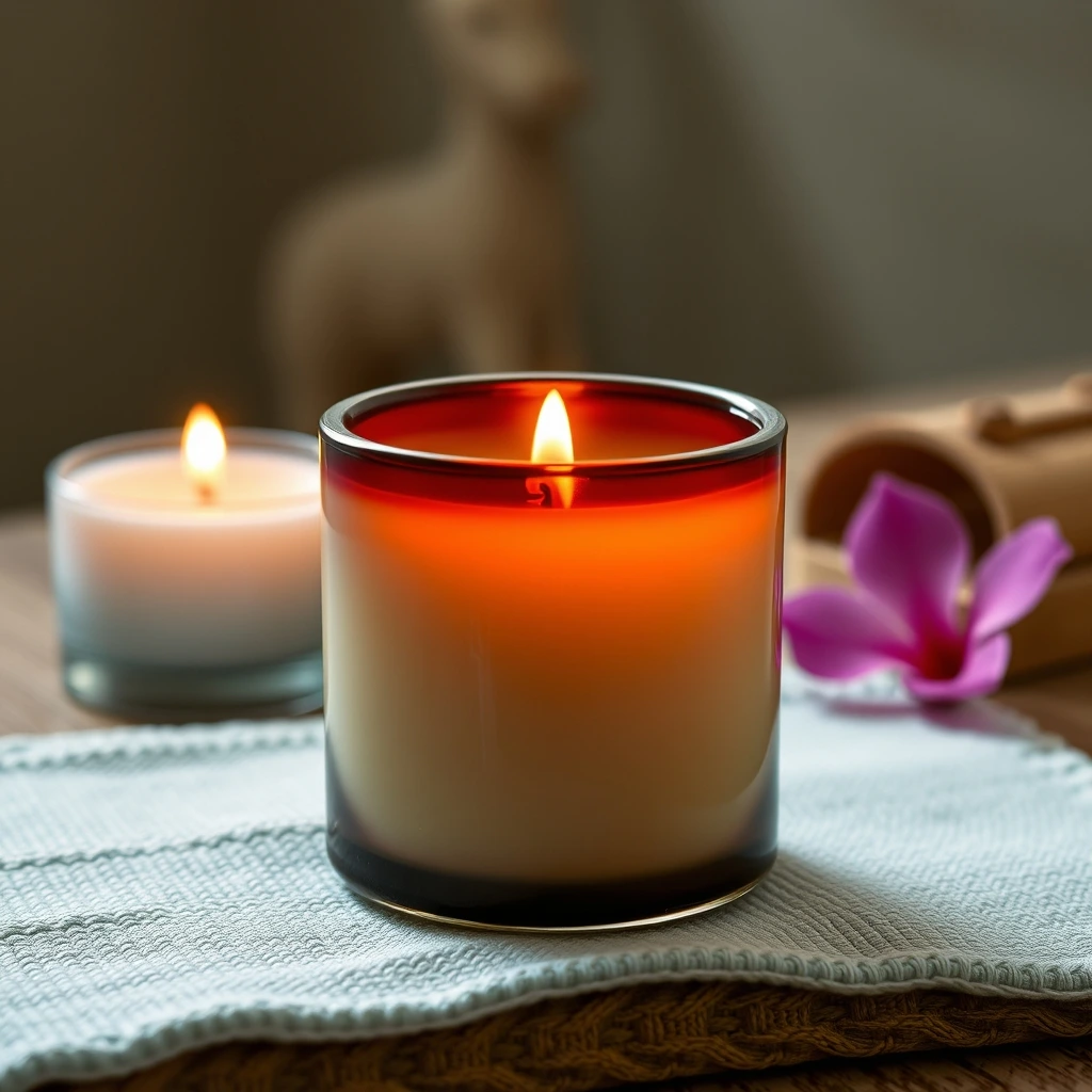 Spa candle  without any text