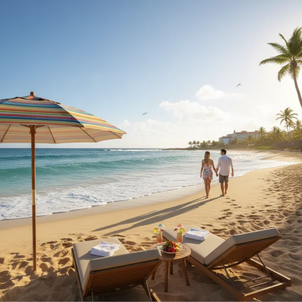 Beach Vacation AI Image