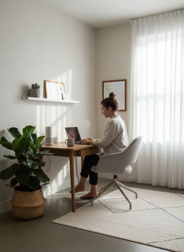 Modern home office setup, young professi... 2