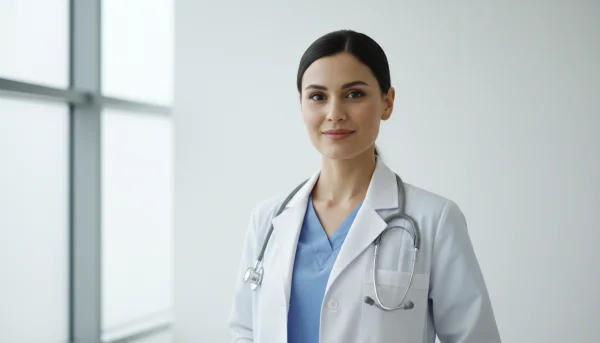 Professional doctor in modern hospital,... 1