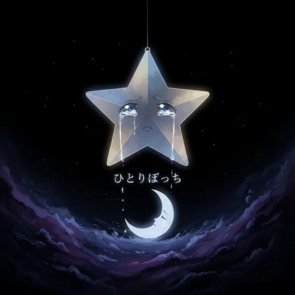 Anime a single lonely star on the , feel...