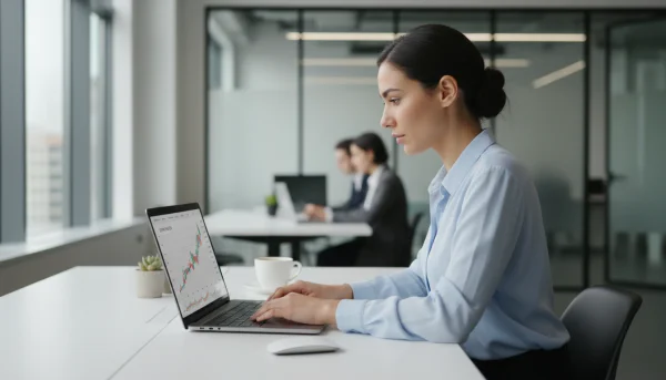 Young professional analyzing financial g... 1