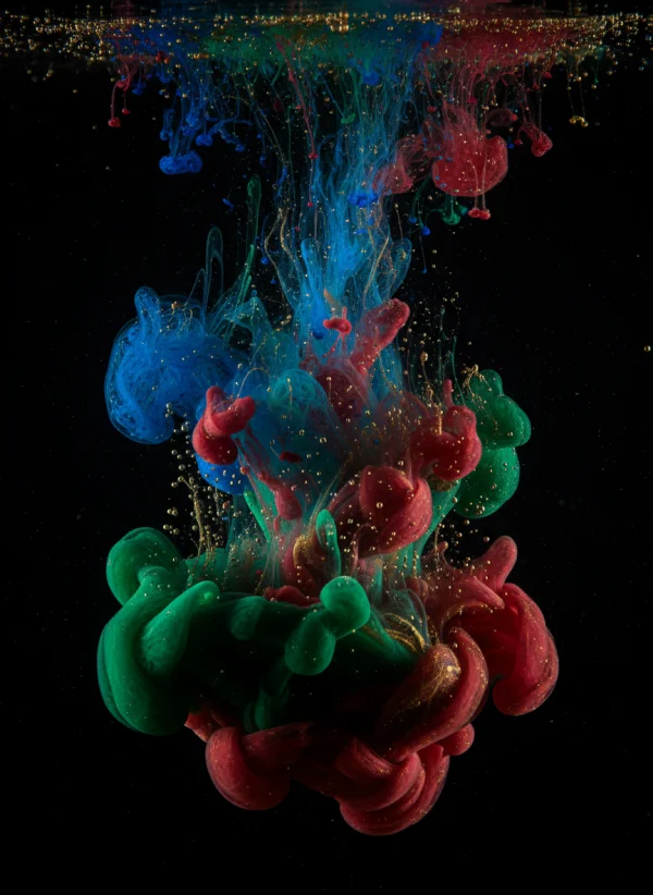 Ink in water abstract explosion, smooth... 1